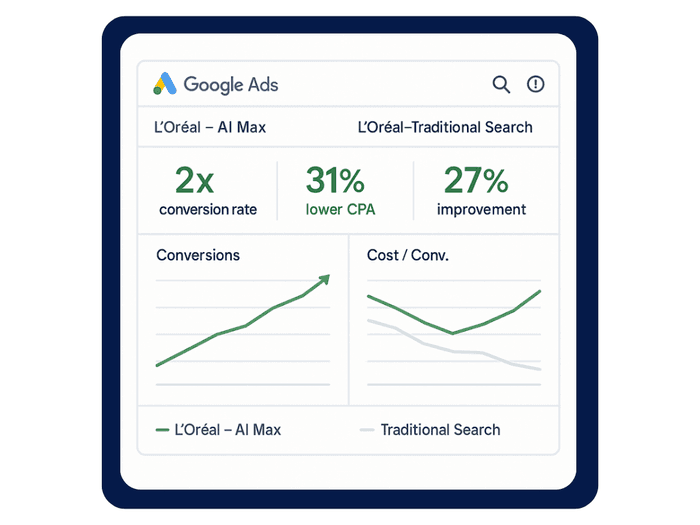 Google Ads广告系列管理界面